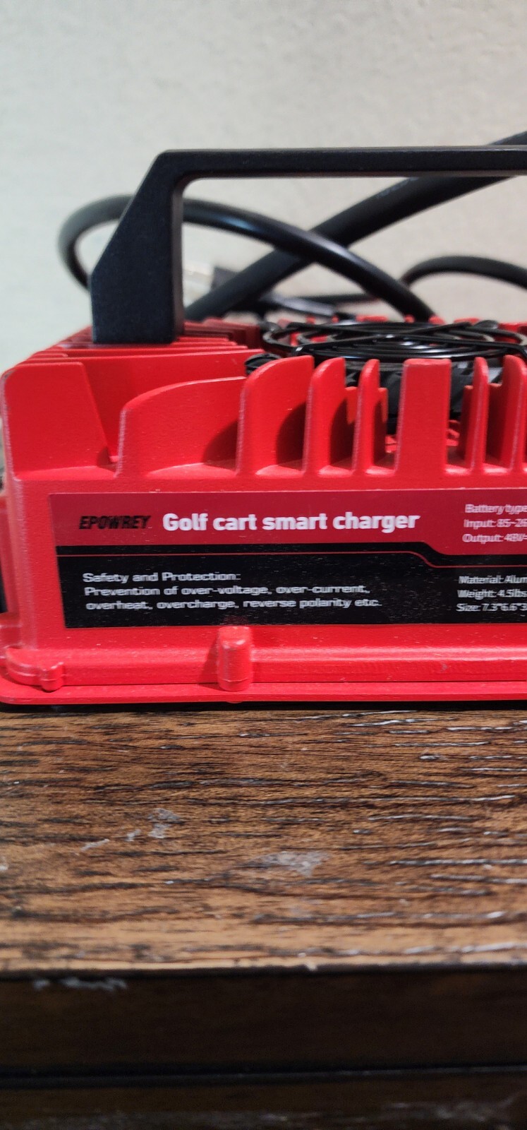Cart Battery Charger Club Car 3-pin Round Plug 48v