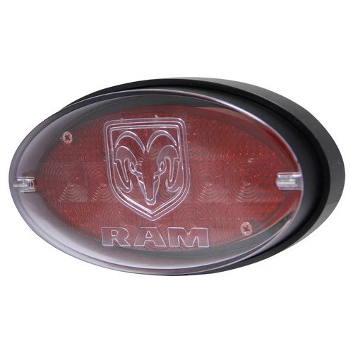 Capa receptora engate luz de freio reboque oval traseira classe III para Dodge 2" - Imagem 3 de 3