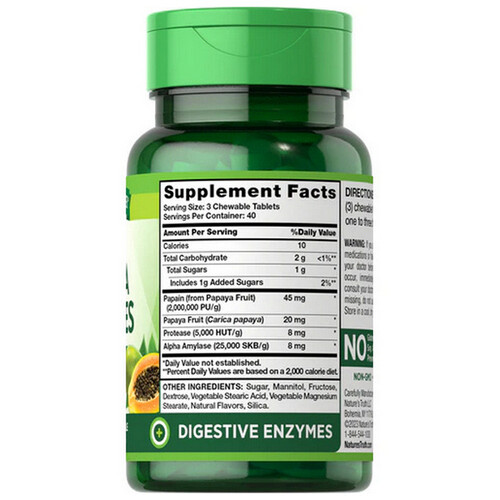 Chewable Papaya Enzyme 120 Tabs by Nature's Truth eBay
