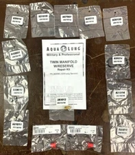 16 PCS Scuba Diving Tank Valve MANIFOLD AQUA LUNG Rebuild Parts Kit PN 280095