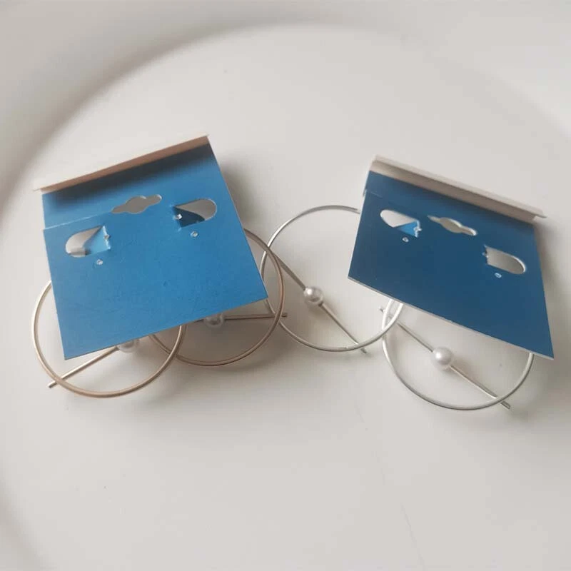 Nuevos Pendientes Aro 40mm Marca Lucky Regalo Moda Mujeres Joyería 2 Colores Elegidos Foto 4 de 4