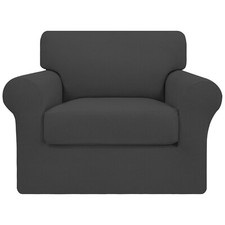 Easy-Going 2 Pieces Stretch Couch Cover Sofa Cover for Dogs Washable Sofa Sli...