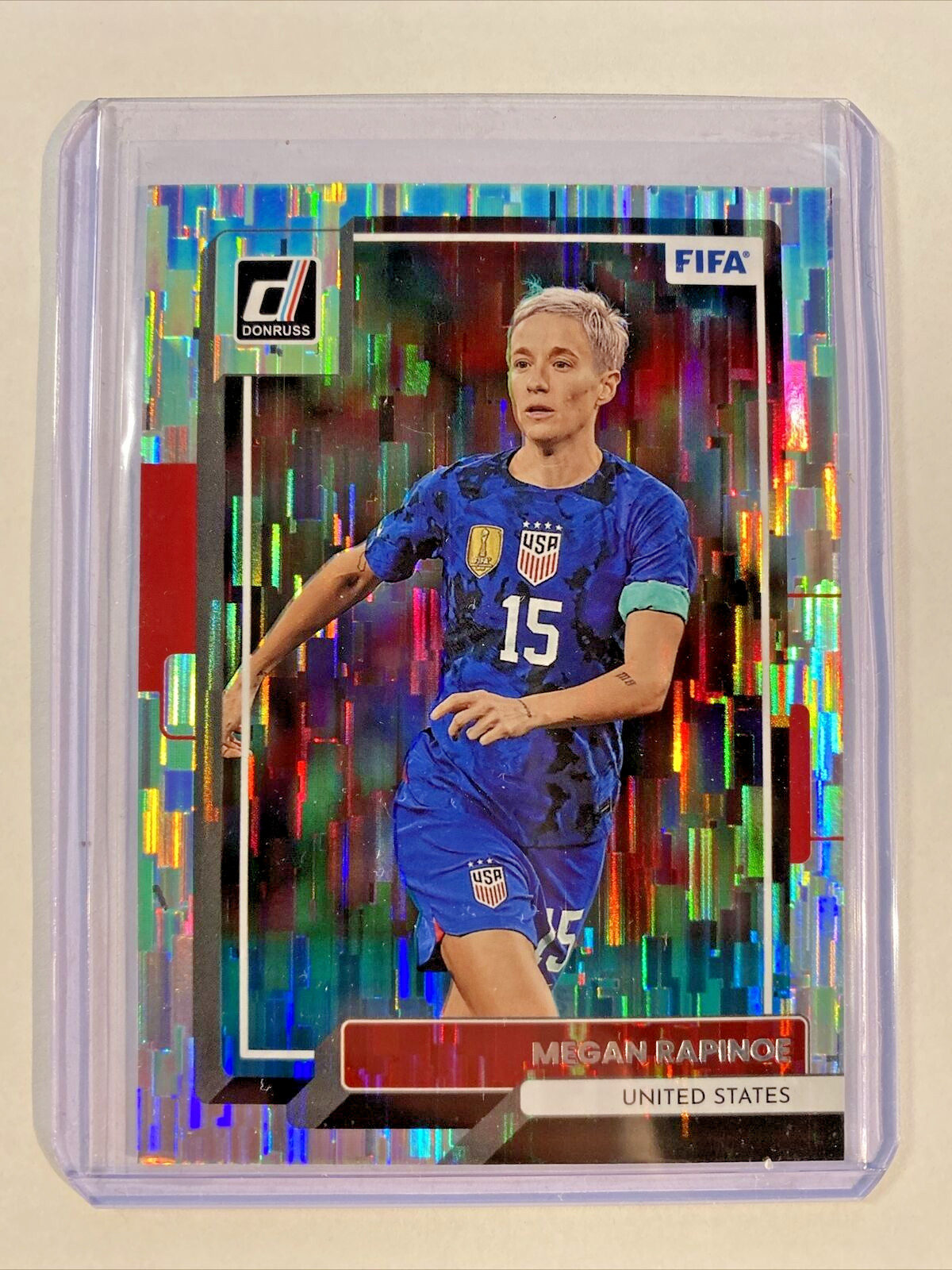 Megan Rapinoe 2022-23 Panini Donruss FIFA Optic Silver Base #126 USA