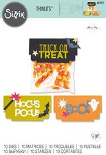 New Retired Sizzix Thinlits Halloween Toppers 10pc 665951 Retail 27.99 O. Rose
