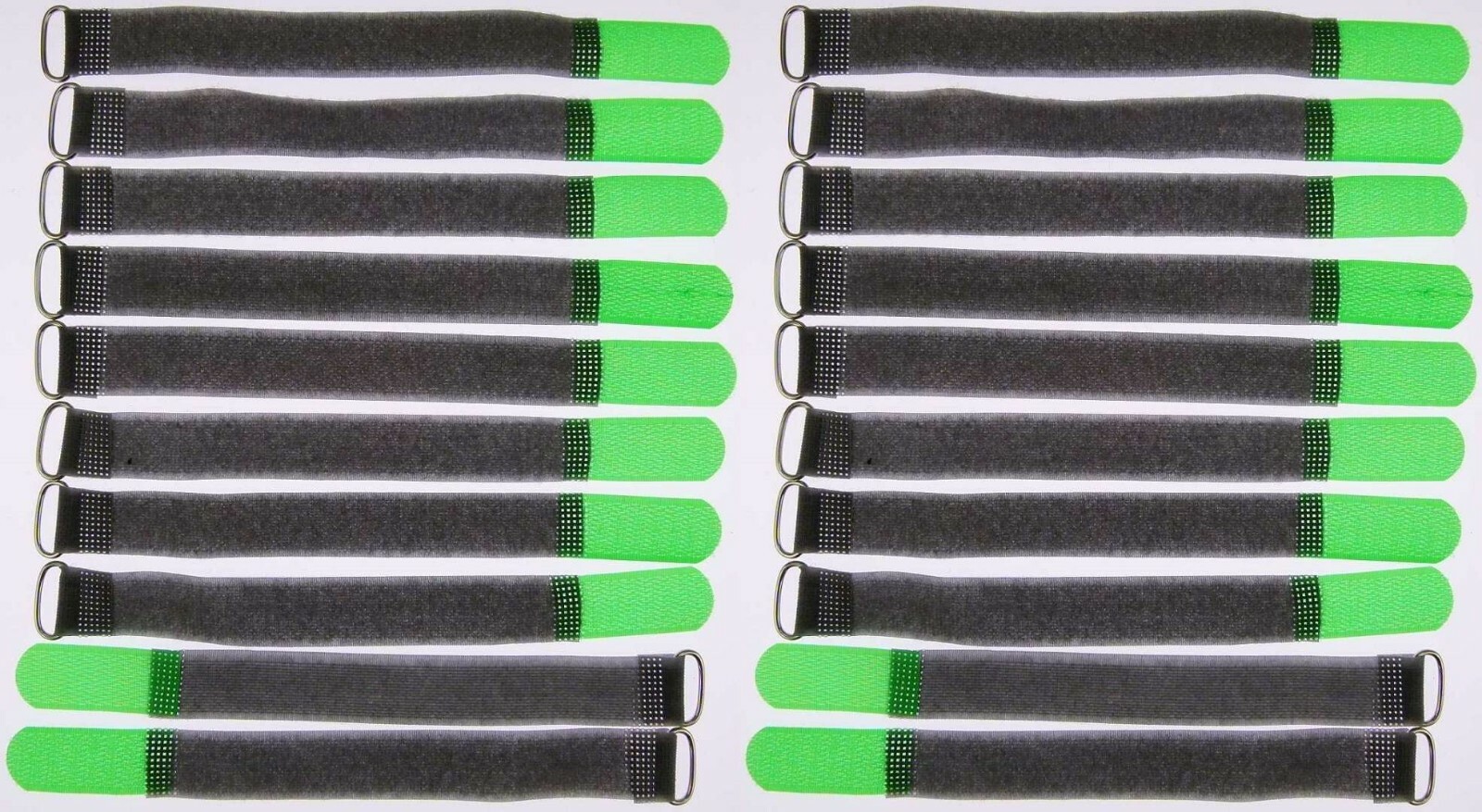 20 Cable Tie Cable Velcro 20cm x 20mm Neon Green FK Velcro Tape Velcro
