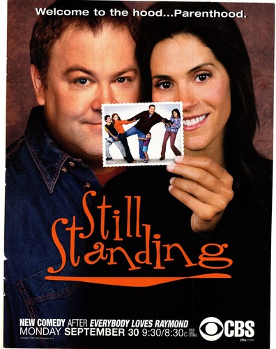 PTP102 MAGAZINWERBUNG 11X8" NOCH STEHENDE TV SHOW AUF CBS