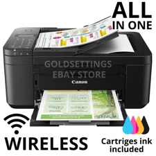 2025 Canon Pixma Wireless All In One Printer/Fax/Copy/Scan - Set Ink Included