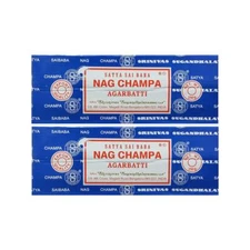 Satya Sai Baba Nag Champa Agarbatti Pack of 2 Incense Sticks Boxes 250gms Eac...