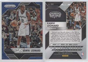 2016-17 Panini Prizm Blue Wave Prizm /99 Kawhi Leonard #231