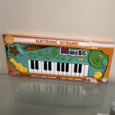 Toy Box Electronic Keyboard Music Toy, 14 Demo Sounds, Easy Carry Handle, Age 3 