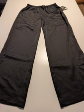 Art Class Girls Pants L 10/12 Black Wide Leg Elastic Waist Drawstring NWT