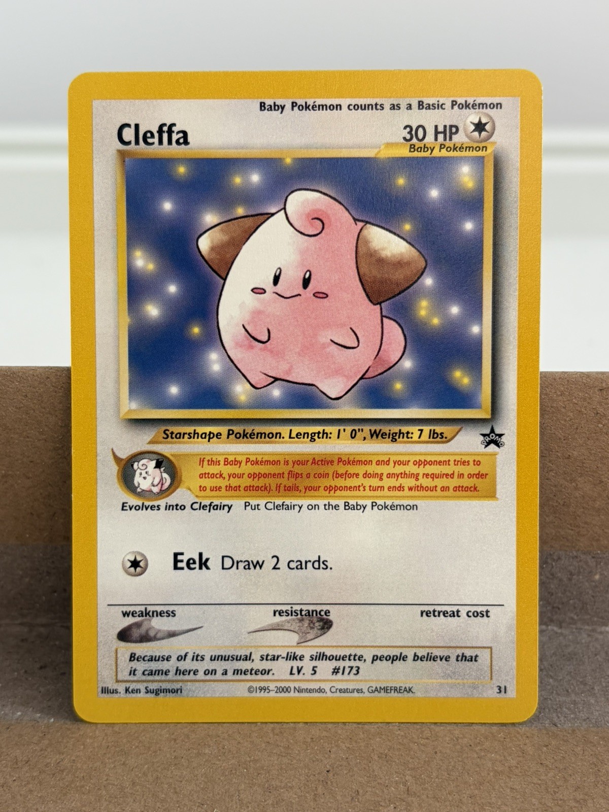Cleffa - 31 - Black Star Promo - Pokemon Card - NM/M