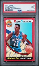 1991 FLEER ROOKIE SENSATIONS #4 KENDALL GILL PSA 9