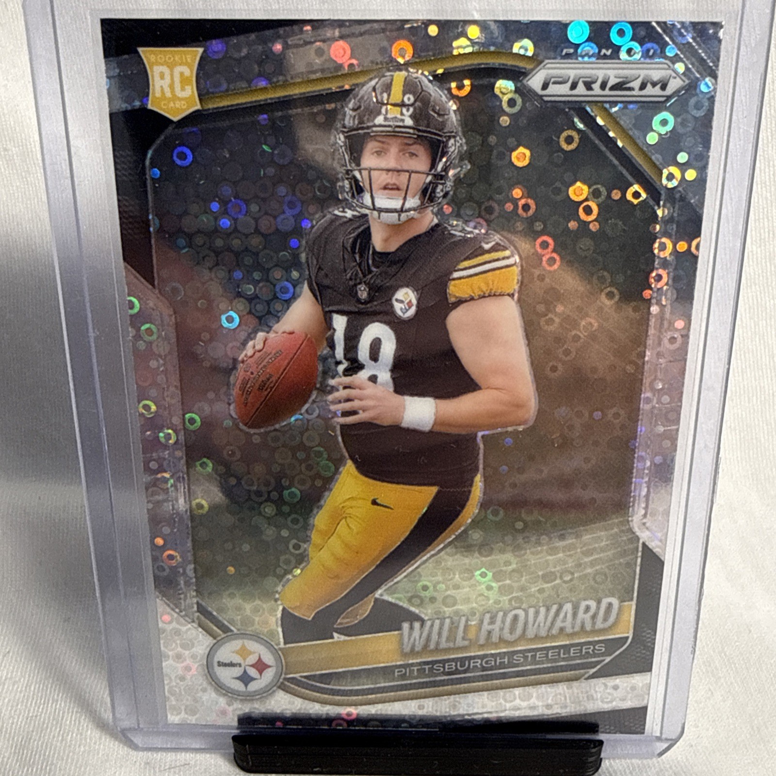2025 Panini Prizm - Rookies Will Howard #367 White Disco Prizm (RC)