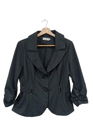 LA TOYA Kurz-Blazer Damen Blazer Gr. DE 42 schwarz Business-Look