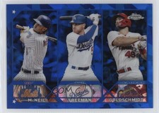 2023 Topps Chrome Sapphire League Leaders Paul Goldschmidt Freddie Freeman 00eb