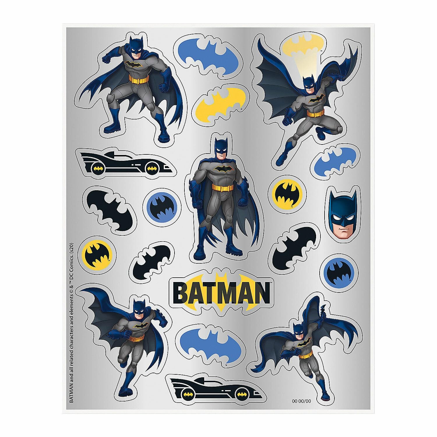 Bold & Dynamic Batman Sticker Sheets (13cm x 20cm) Perfect for Party Favors