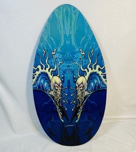Drew Brophy Surfing Skeletons Art Body Board Skimboard Shark Skimz Wall Decor