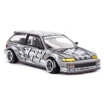 Kaido House x Mini GT 1:64 Honda Civic (EF) Kaido Manga V1 Silver