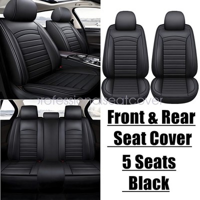 For Nissan Car Seat Covers 5-Sits Front & Rear Protector Faux Leather Full Set
