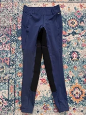 Kerrits Women's Flex 3.0 Full Seat Riding Equestrian Pants in Ink Blue Size L