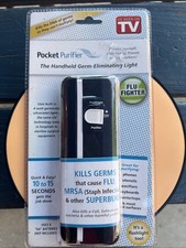 NEW Purely Pocket Purifier, Handheld Germ Eliminating (Kills 99.9%) UV-C Device