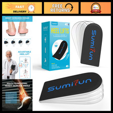 Adjustable Gel Heel Lifts for Women - 4-Layer 1 Inch Inserts for Uneven Legs  P