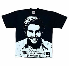 Isaac Jean Company Mens M Black/White Graphic...