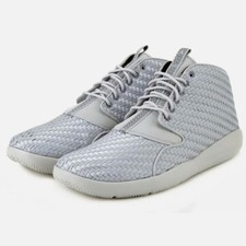 Jordan Men's Size 11 Eclipse Chukka Basketball High Top  Shoe Lace Up Wolf Grey