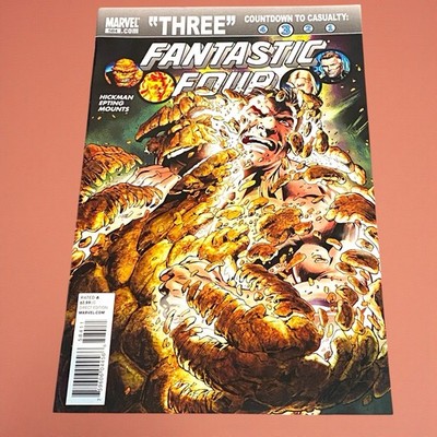 Fantastic Four #584  THREE  Countdown To Casualty Marvel Comics 2010