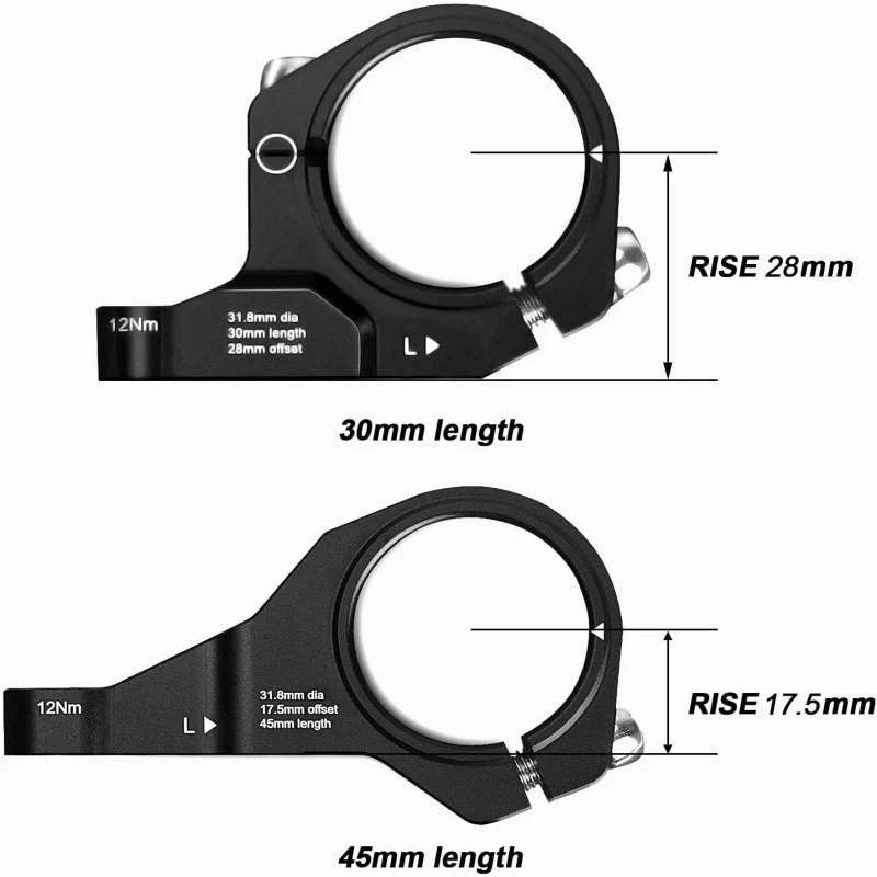 FIFTY-FIFTY Direct Mount Mountain Bike Stem, Fit for 31.8/35mm Handlebar Clamp - Image 2 of 4