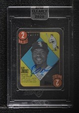 2020 Topps Clearly Authentic 1951 Red Blue Backs 72/99 Eloy Jimenez Auto 09an