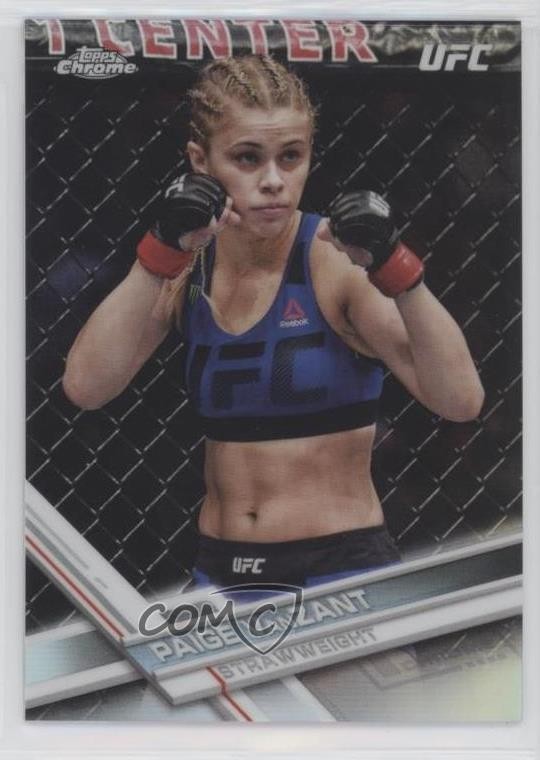 2017 Topps Chrome UFC Refractor Paige VanZant #14 5y5