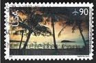 Scott# C143 90c Hagåtña Bay with a Black Slogan Cancel (A-2)