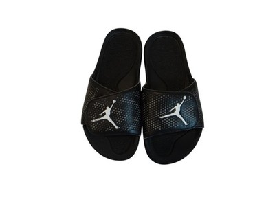 Jordan Black Slide Sandals with Jumpman Logo