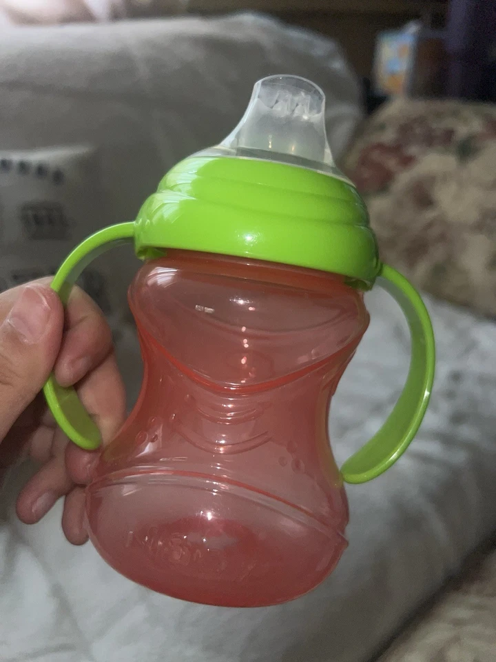 Nuby Baby Bottles Lot 2 Red and Blue BPA Free - Image 2 of 3