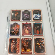 KISS Trading Cards 1978 complete set of 66 cards in plastic sheets Plus Bonus