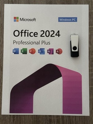 Microsoft Office Professional Plus 2024 USB Physical Delivery Windows 10/11 1 PC
