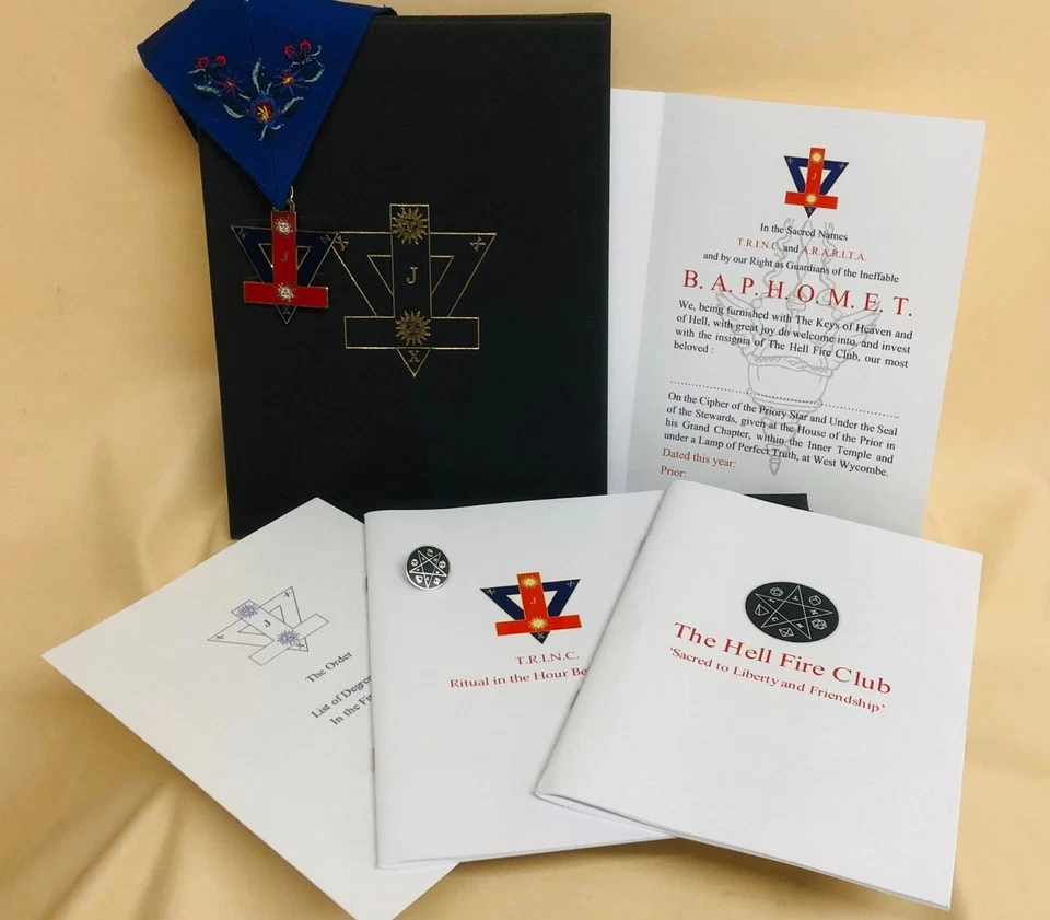 Hell Fire Club Initiation Secret Symbols Jewel Badge Membership Thelema Occult - Image 3 of 4