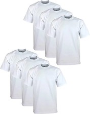 6 Pack - New x Large Pro Club Men's Heavyweight Short Sleeve T-Shirt white