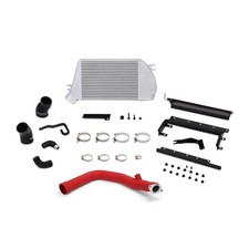 Mishimoto Top-mount Intercooler Fits Subaru Wrx 2015-2021 Silver Cooler Red Pipe