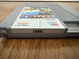 Cabal Nintendo NES &bull; Milton Bradley &bull; Authentic Cart Manual & Dust Sleeve