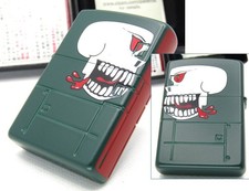 Nose Art Skull Blood Zippo Oil Lighter 2007 Mint Rare