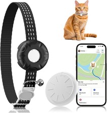 Cat Tracker, MINI Pet Tracker for Cats, Cat GPS Tracker Compatible with Apple Fi