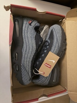 Levi's x Nike Air Max 95 OG Obsidian Denim Jean Blue HM4743-400 Mens Size 9.5