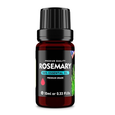 Rosemary (Rosmarinus officinalis) 100% Pure Essential Oil, Select Grade, 10ml