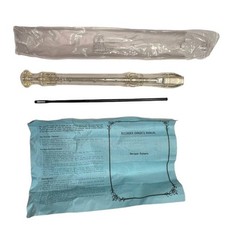 VTG Gill Soprano Recorder Baroque System Clear Plastic Music Instrument PL106CL