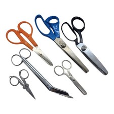 6 Pc Lot Sewing Scissors Pinking Shears Kids ...