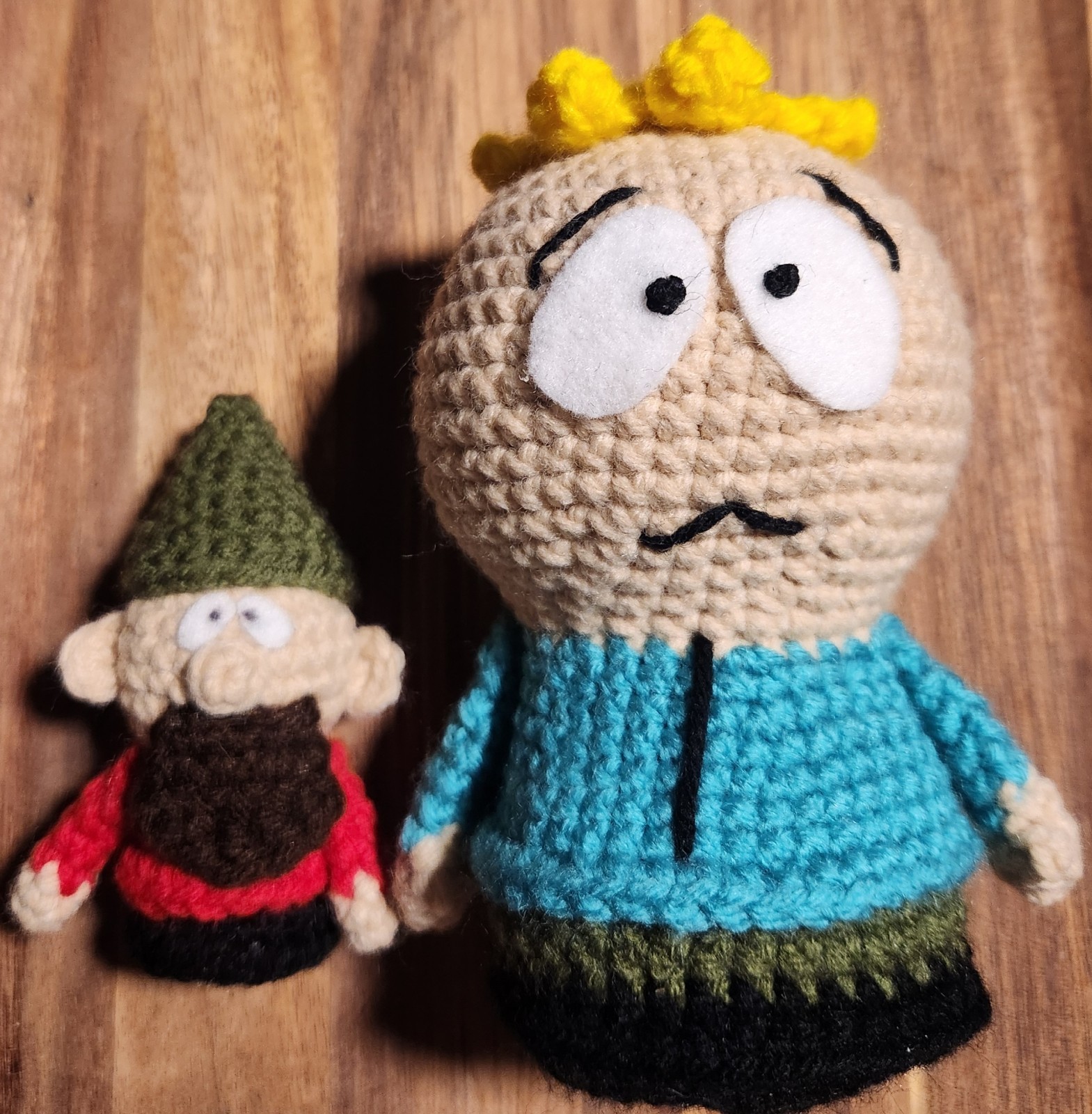 8 PC Set South Park Amigurumi  Cartman Butters Gnome Kenny Stan Kyle Wendy Chef