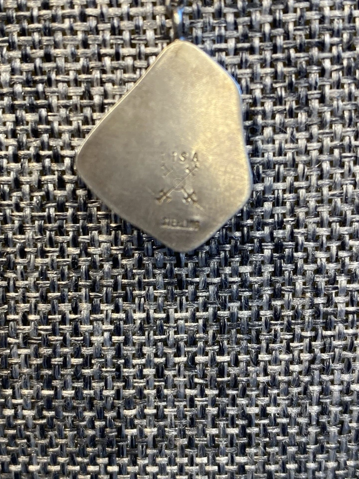 "Collar colgante de cristal de mar de ley firmado Lisa 16"" arte modernista de colección" Foto 3 de 4